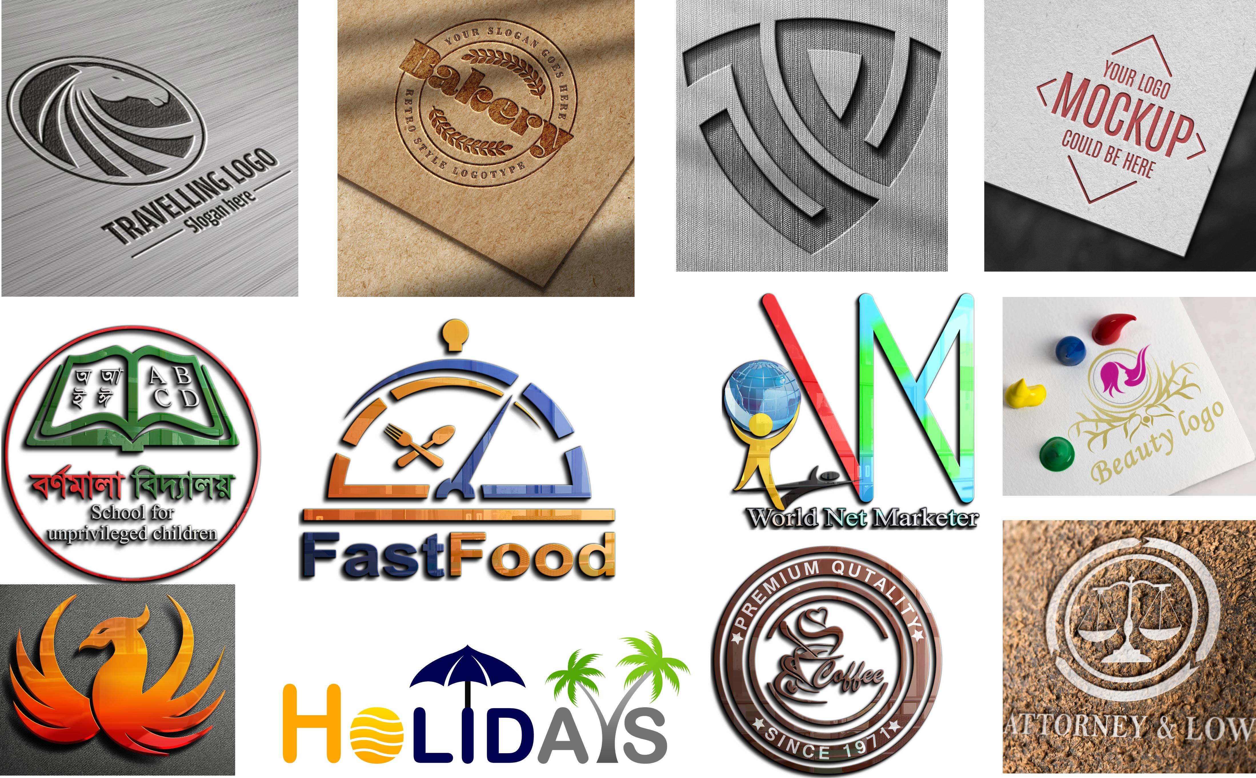 Amazing, Outstanding, Custom Logo Design Concept