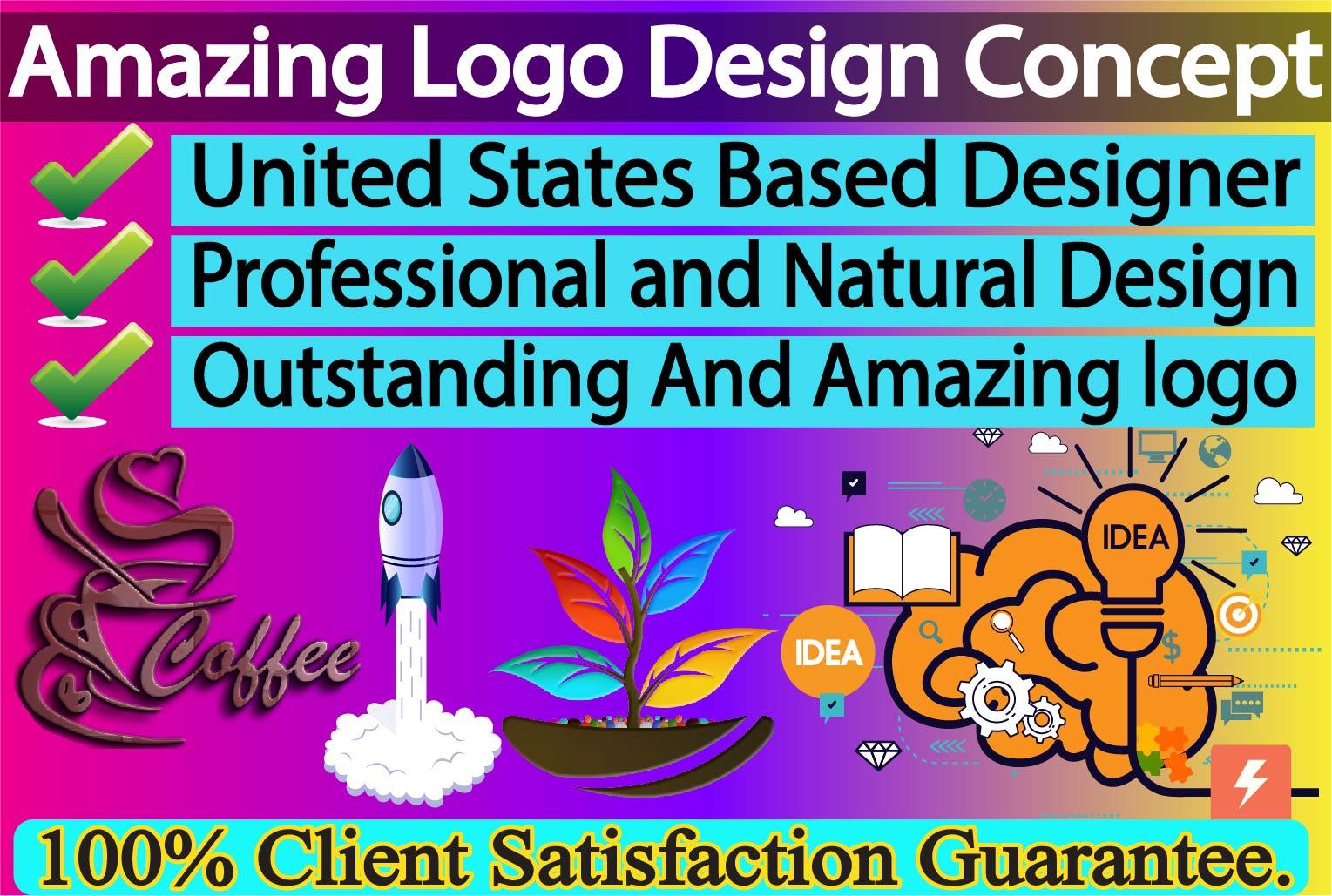 Amazing, Outstanding, Custom Logo Design Concept