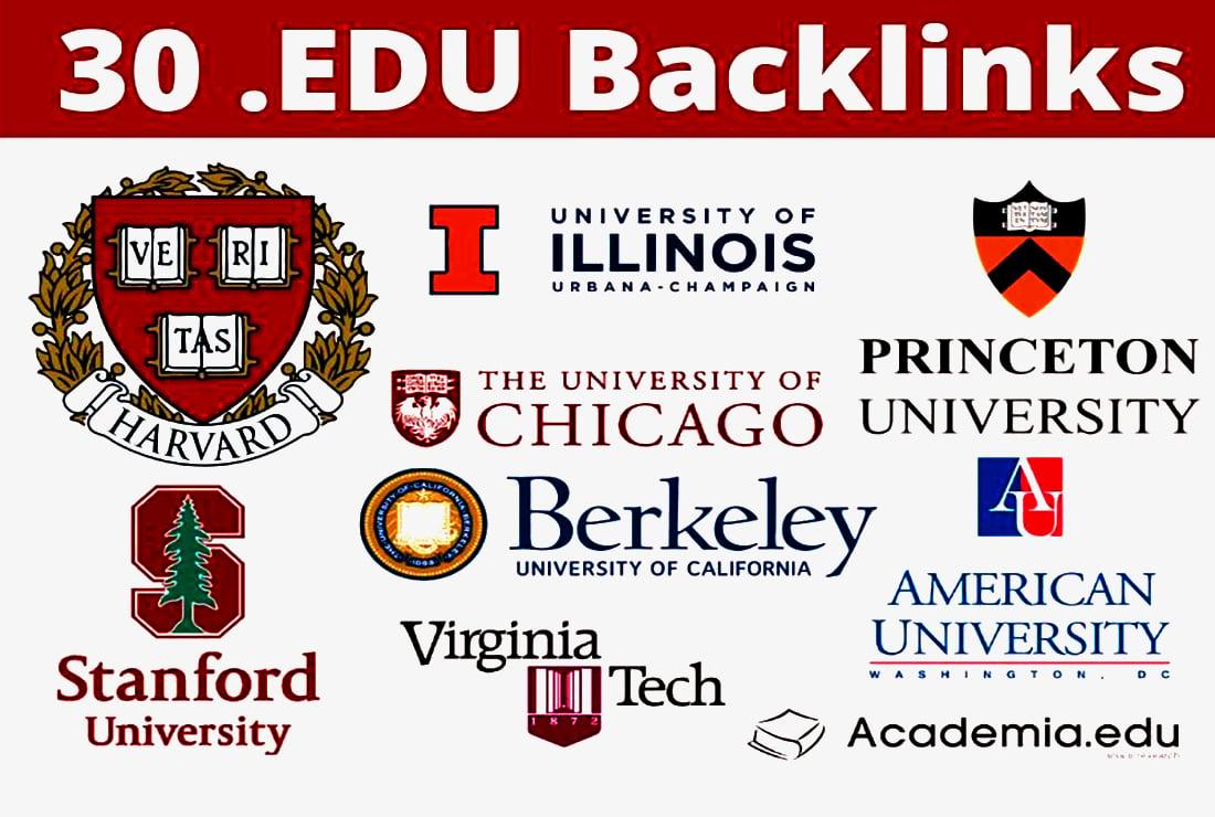 30 Edu Backlinks High DA SEO Authority Tier 2 Backlinks - Fire your Google Ranking 