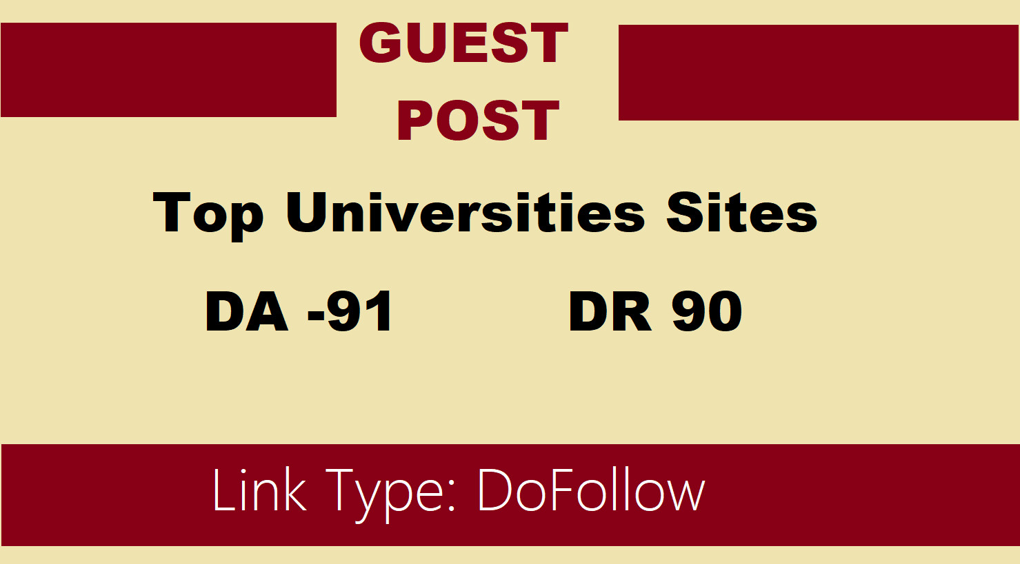 provide guest post on usc education website DA 91