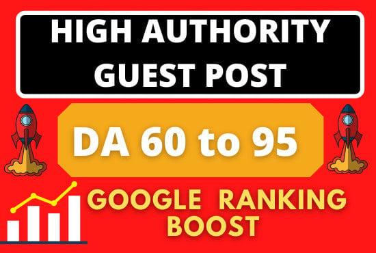 write and publish 20 guest post with high da 60 Plus