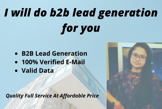 I will do B2B lead generation for you