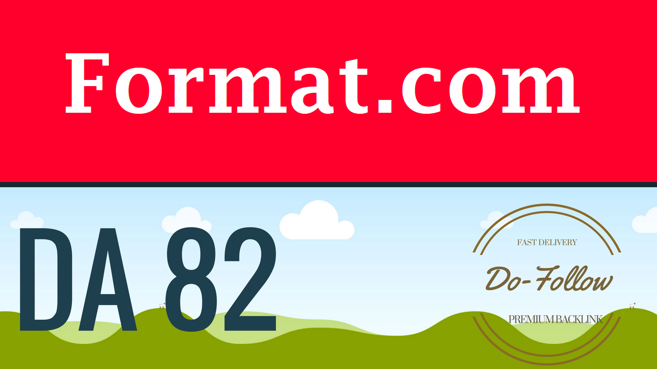 Guest Post On Format.com DA85 Permanent Backlink