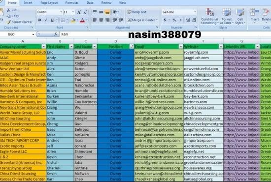 I can give you valid leads data entry of your niche guaranteed lead generation