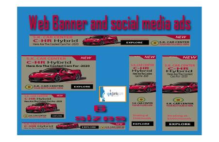 I will make a web banner, social media cover and banner ads 