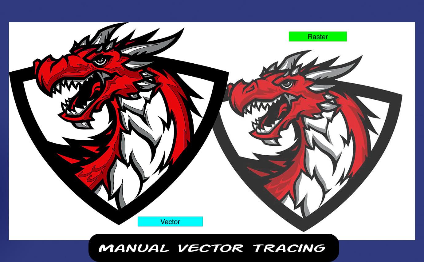 i will do vector tracing , vectorize, recreate image, image to vector 