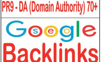 Provide PR9 - Domain Authority 70+ backlinks