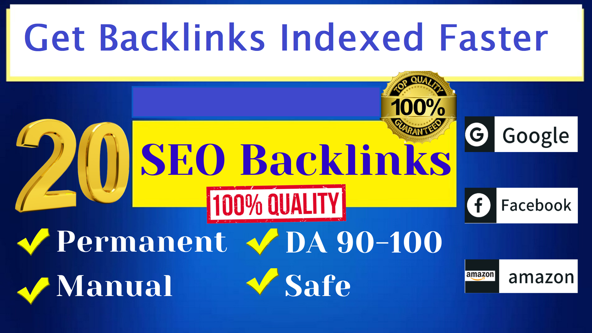 create 20 high DA with permanent backlinks 