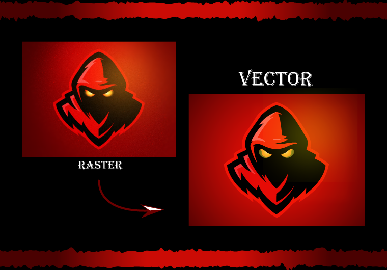 I will do vector tracing, redraw , convert to vector or vectorize logo manually 