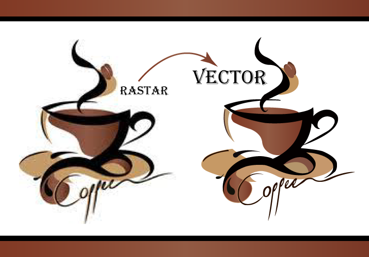 I will do vector tracing, redraw , convert to vector or vectorize logo manually 