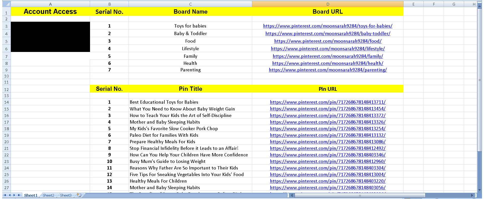 setup, optimize and do Pinterest marketing, create 10 boards and 50 pins with searchable keywords