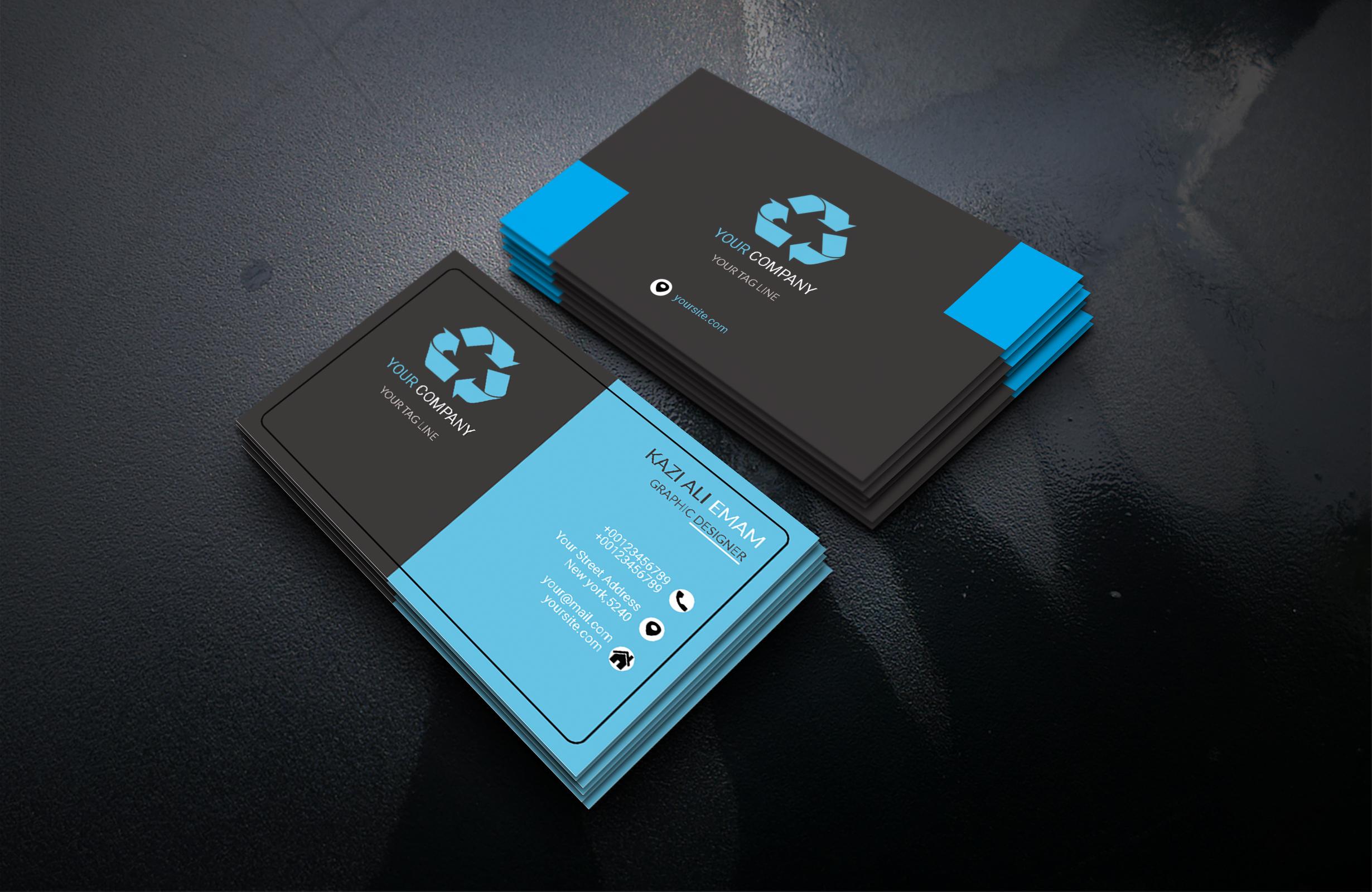 I will design an amazing business card for you