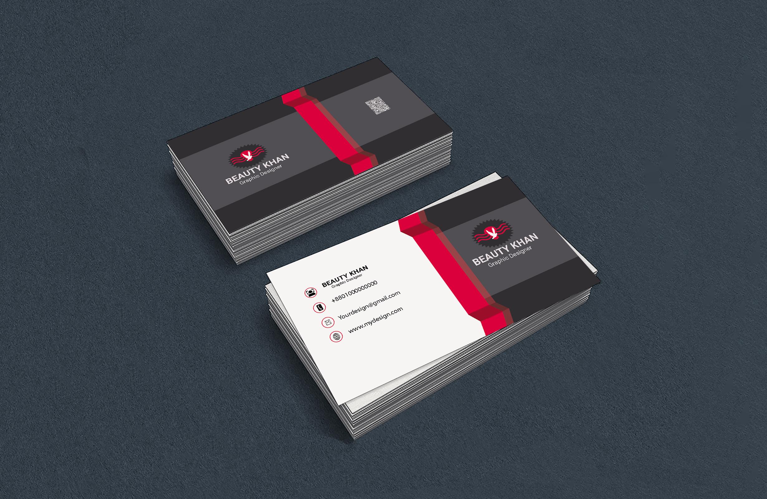 I will design an amazing business card for you