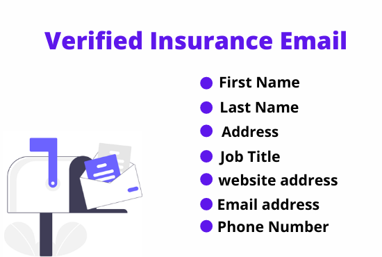 I will provide 1K USA based verified insurance emails list