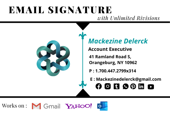I will Create a Professional and Personal Clickable Email Signature For You 