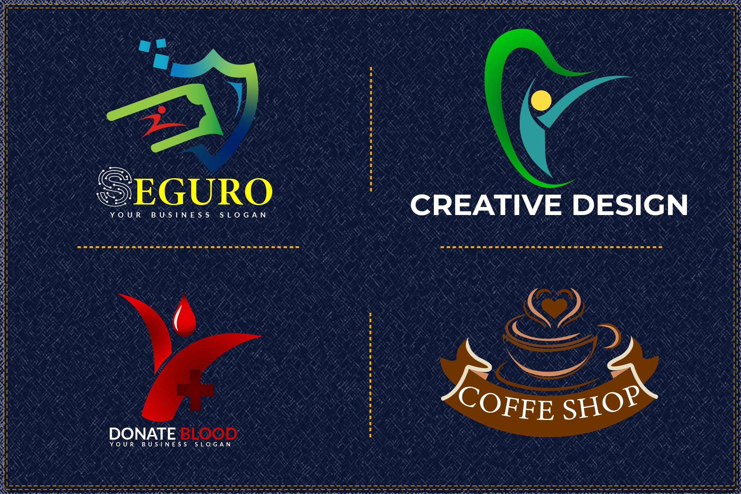 I will do creative flat minimalist modern business logo design.