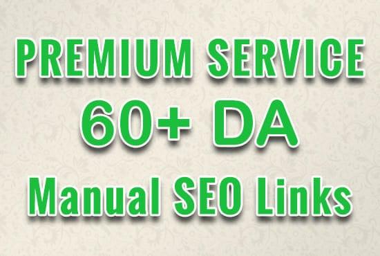 manually 120 SEO backlinks on sites with da 60 and higher