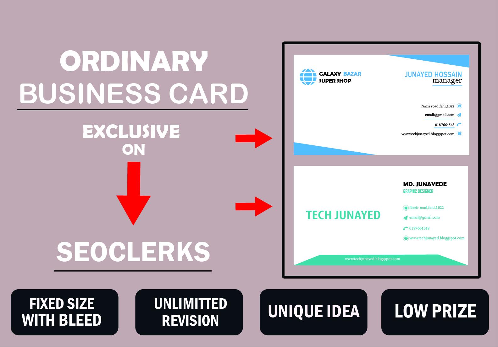 I will make an awesome business card