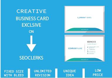I will design creative and professional Business card for you