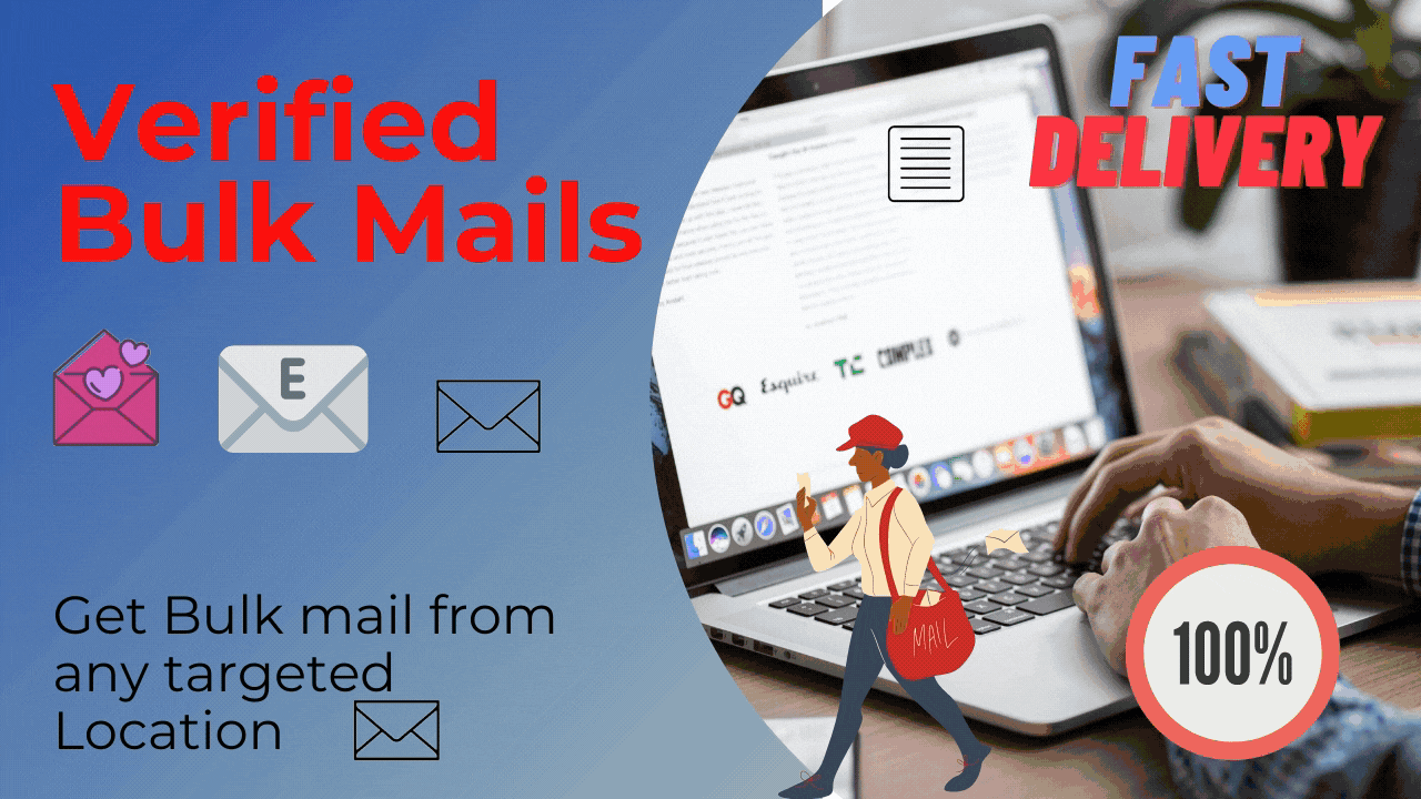 You will be provided 1k valid email for marketing purposes