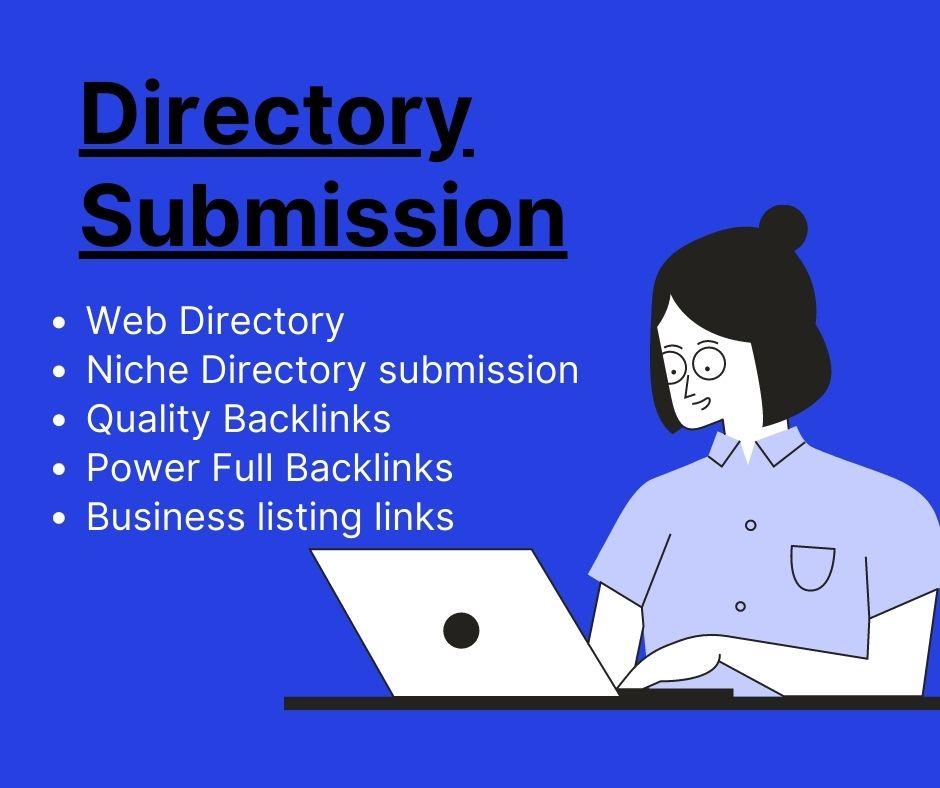 I will do directory submission and business listing links 