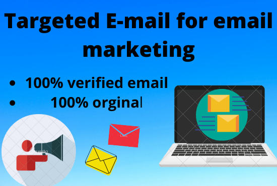 I will provide you 1000 targeted email list for your email marketing 