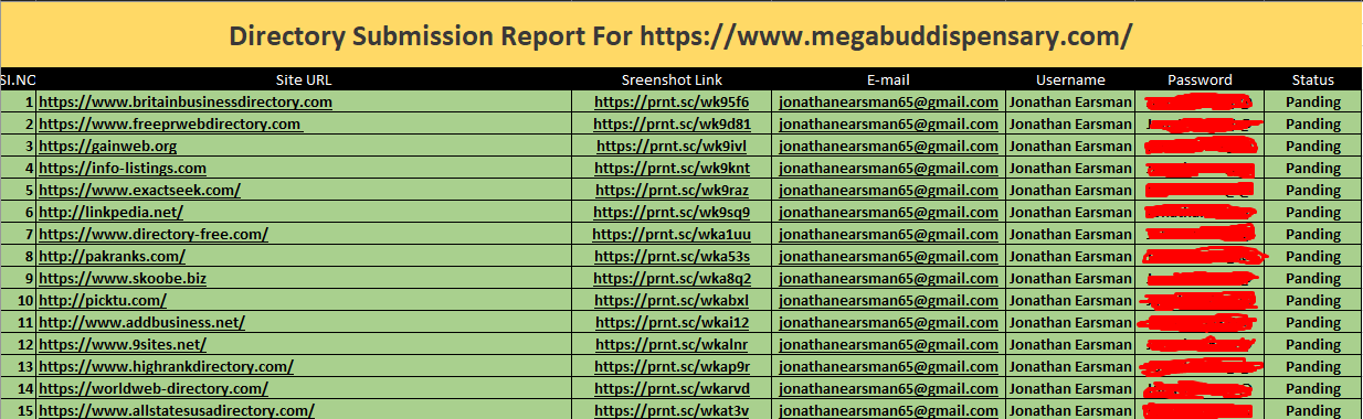 I will do 100 directory backlink to rank your website