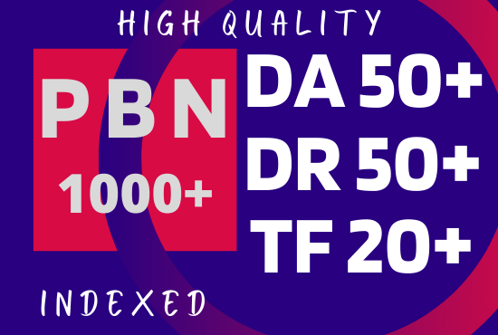 I will do 50 permanent high TF CF DA PA Homepage PBN Backlinks