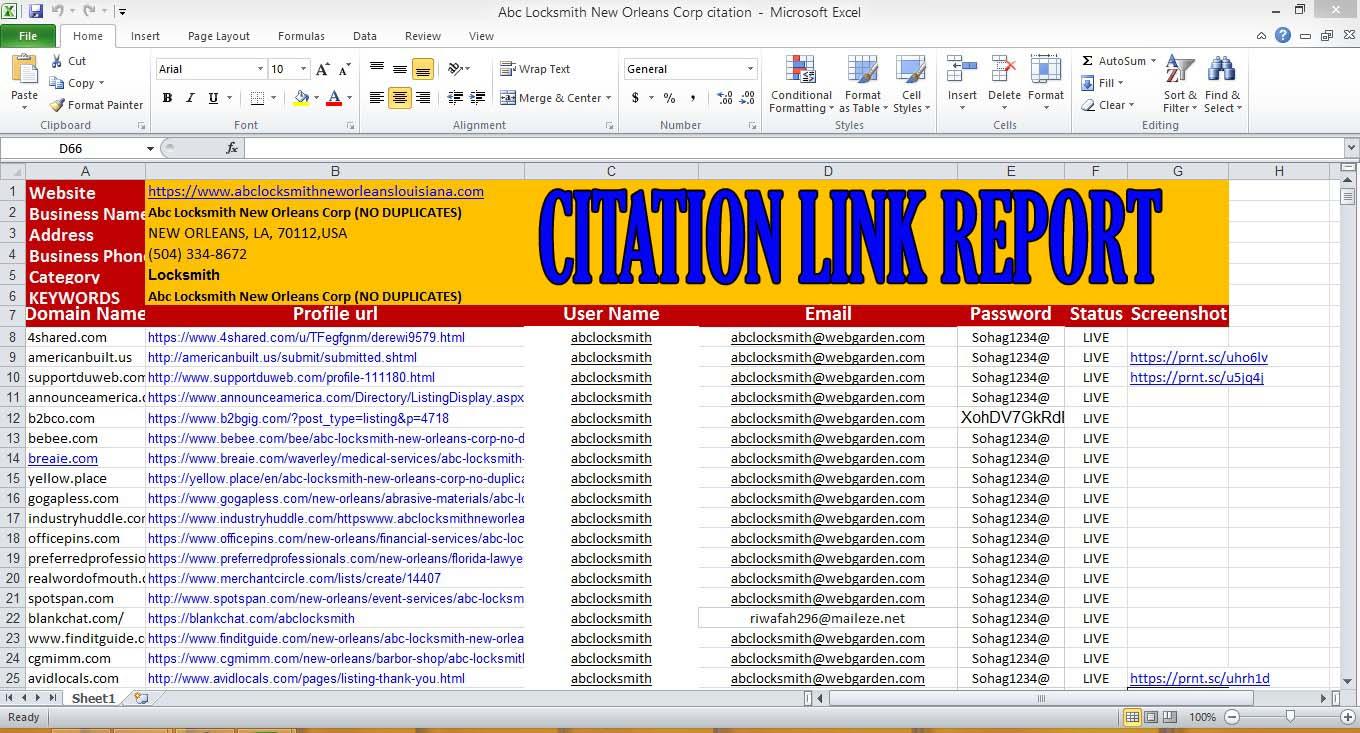 I will do top 80 local citations+30 social signal manually