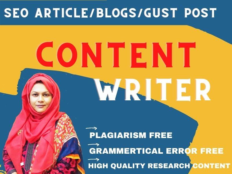 1000+ Website content & all Product article writer 