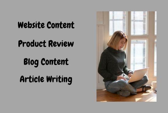 3 x 600 words quality content of article blog product review writer