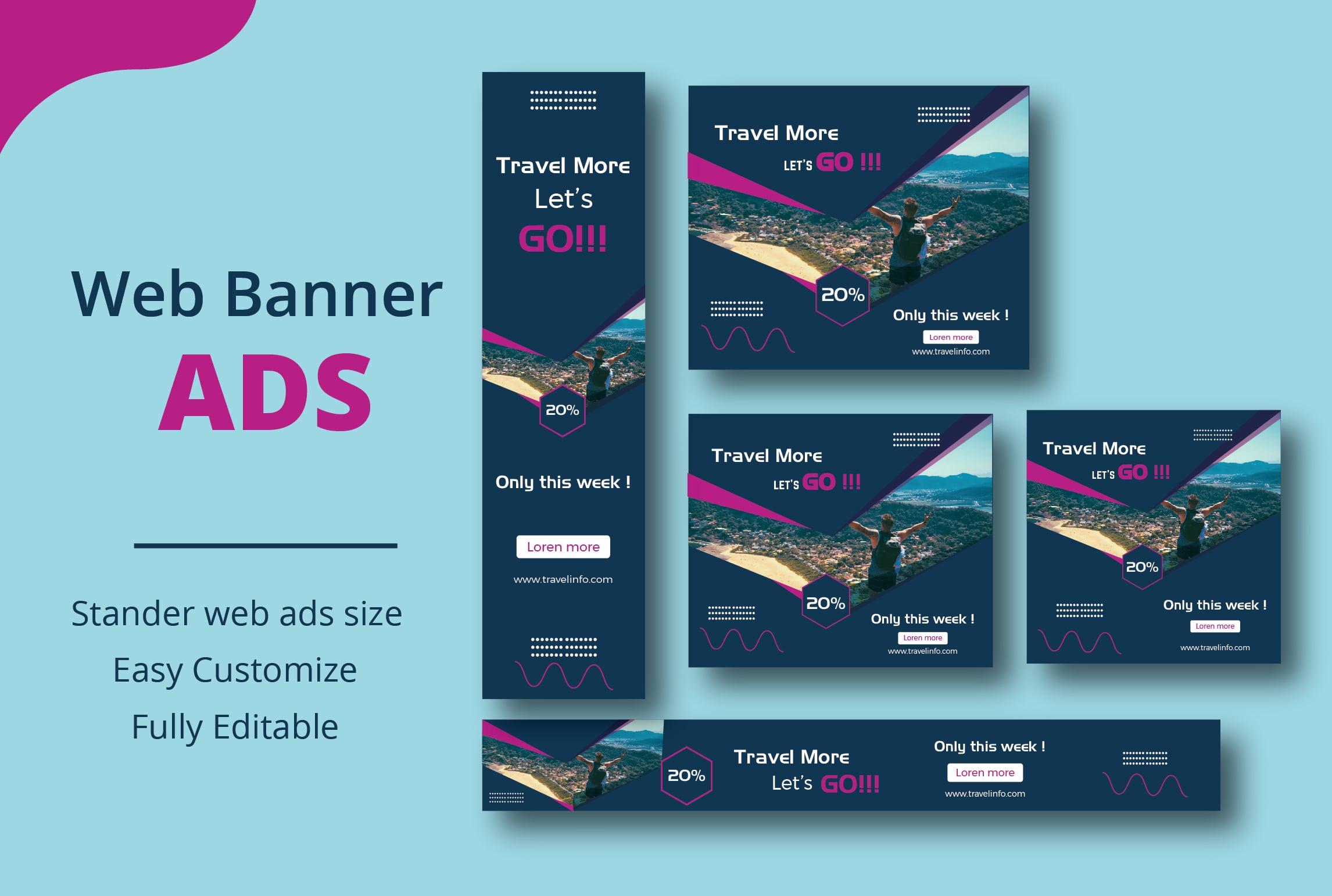 I will design eye catching web banner ads ,google ads for your business