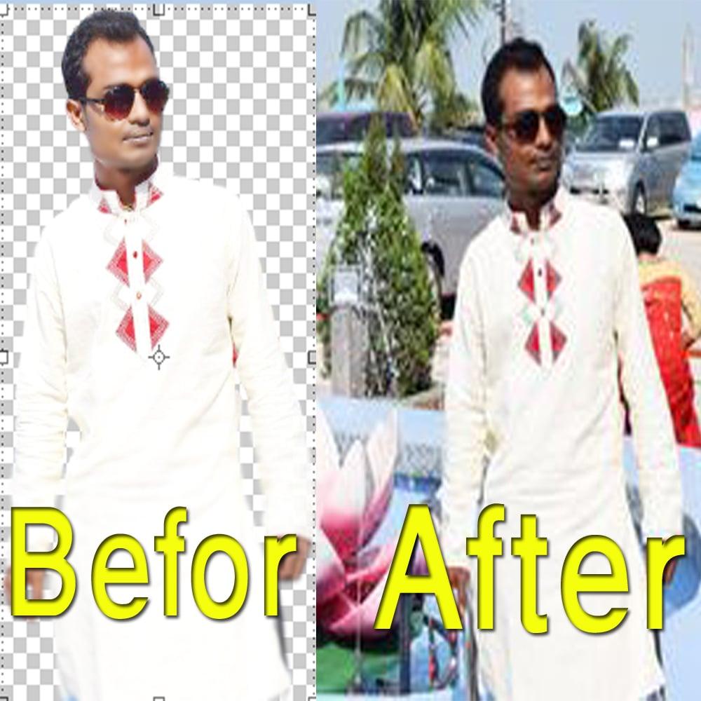 I can change all kinds of backgrounds in masking still images.