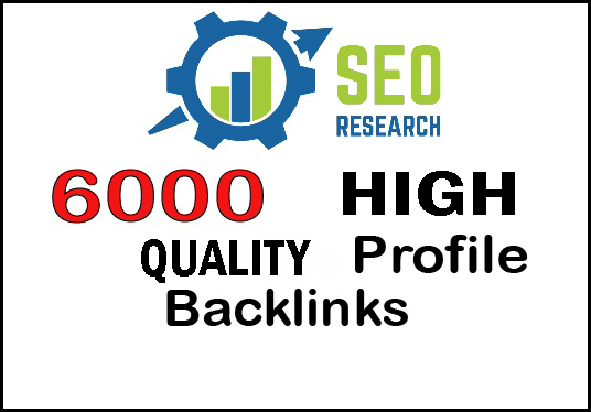 I will create up to 6000 HQ profile backlinks for your website SEO