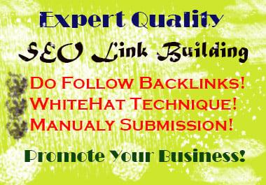 I will build 60 high quality Backlinks, Link building manually.