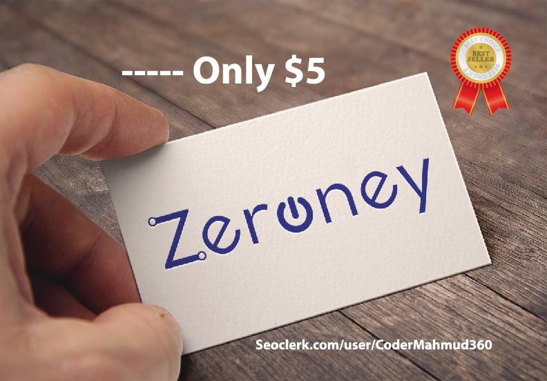 I will design a unique simple logo design