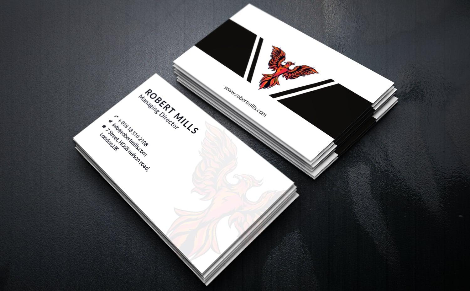 I will create custom luxury business card design