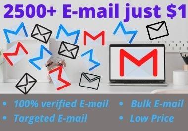 I will give you 2500+ organic and valid Emails
