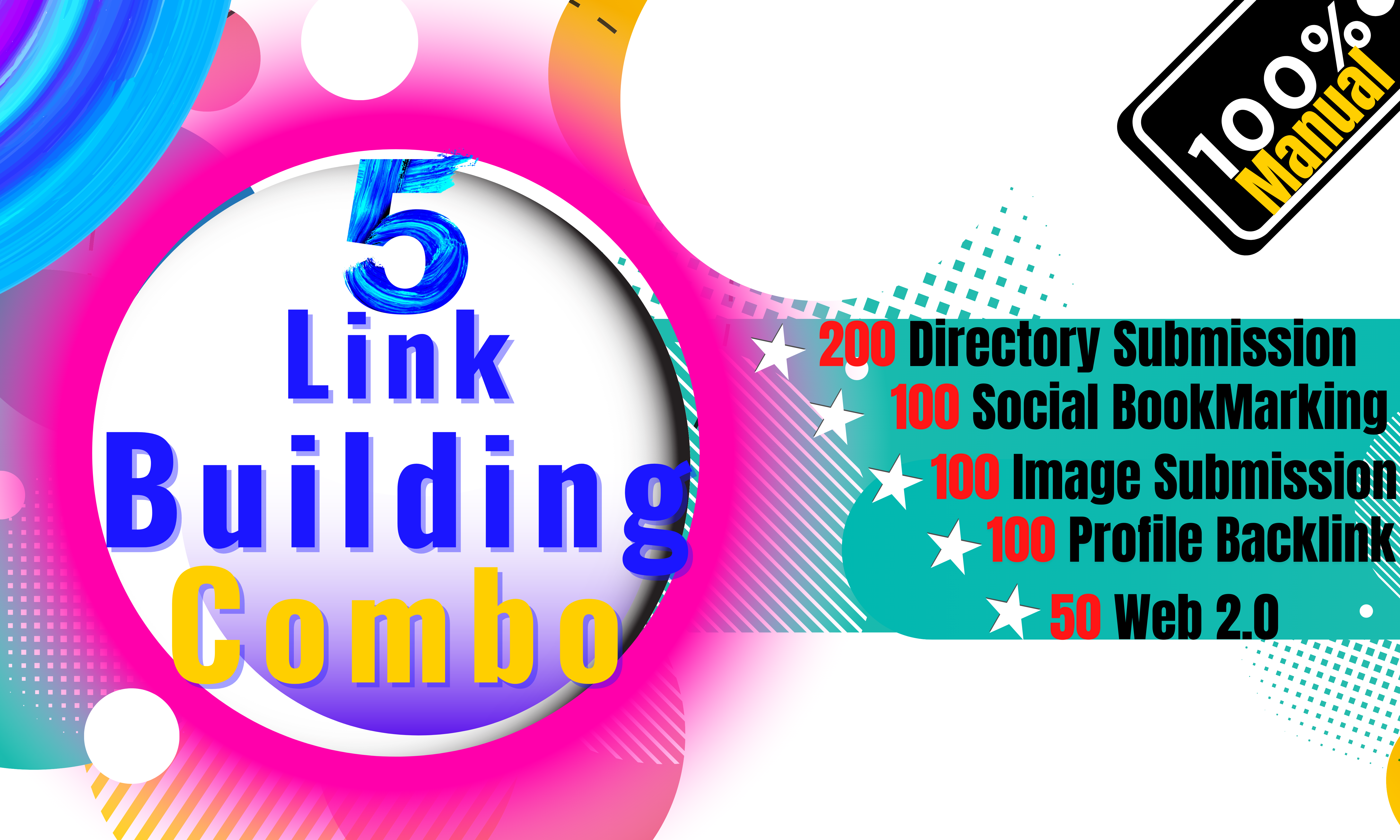I Will Do Manual 200Directory, 100 Image Submission, Social-Bookmarking, Profile BackLink & 50Web2.0