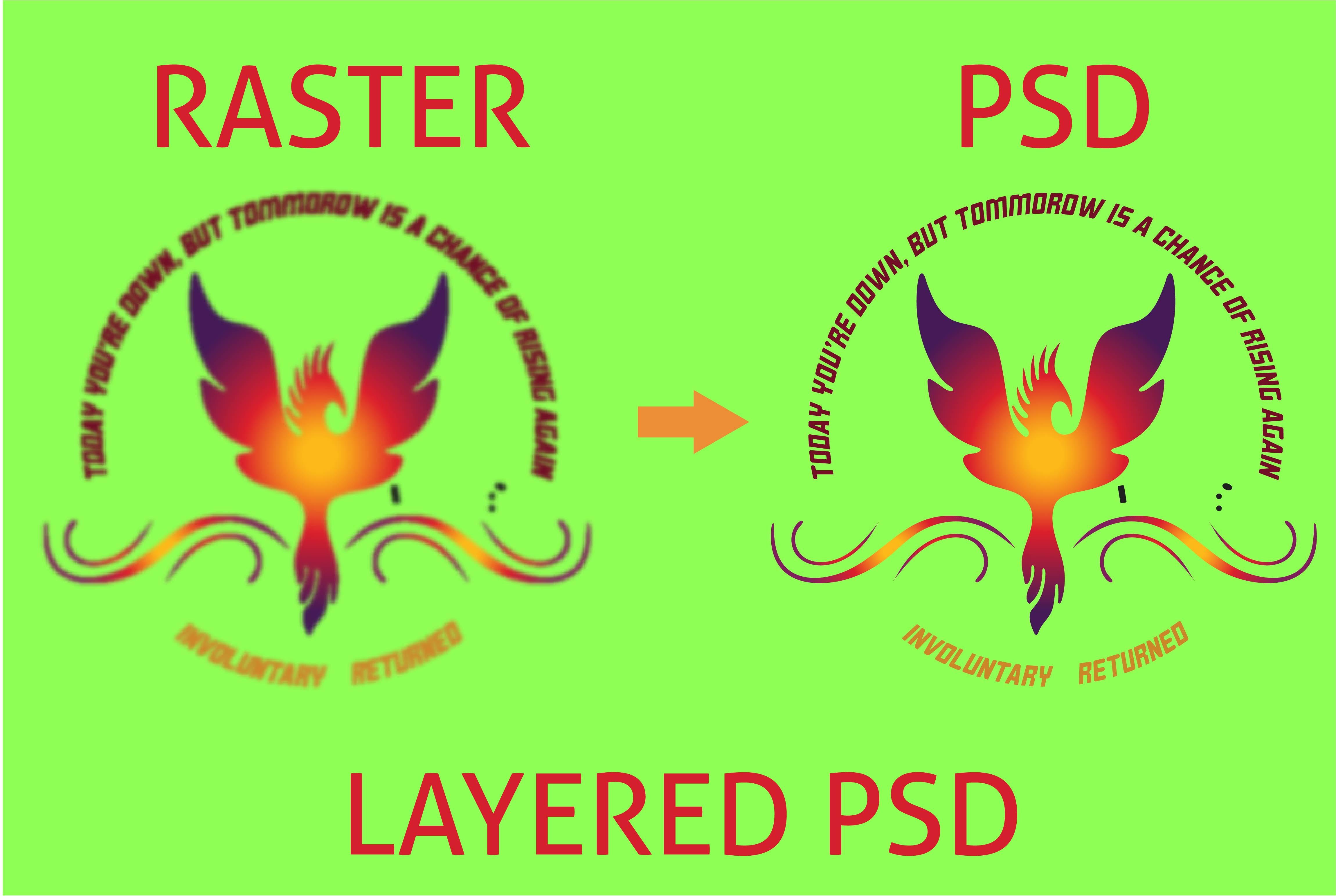 I will convert PNG or JPG to PSD,AI, PDF or CDR