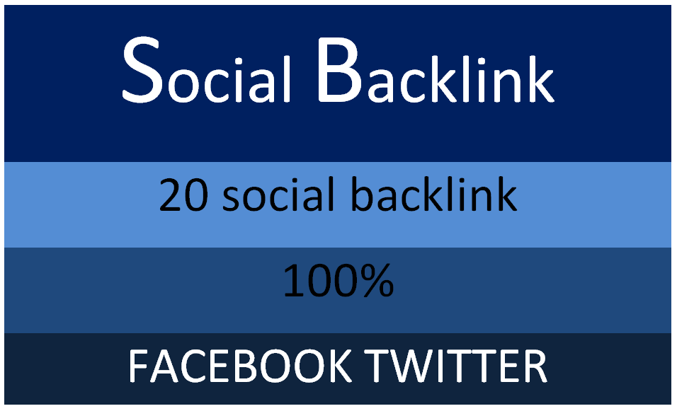  I will do 20 social profile backlink for you