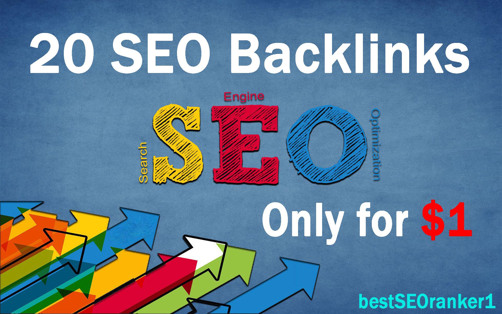 I will do Manually 20 High Authority DA50-90+ SEO Backlinks 