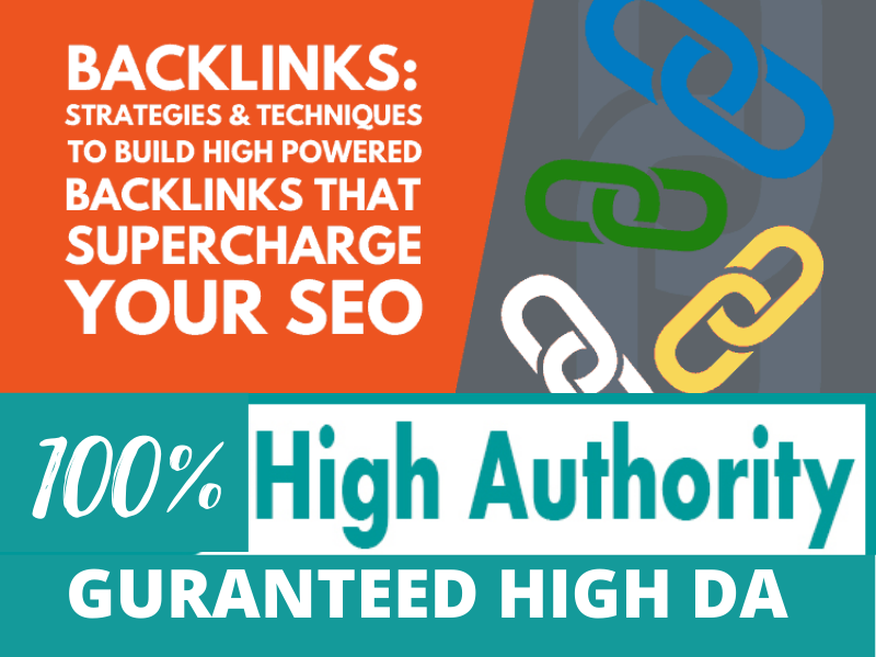 100 guaranteed high da seo backlinks 