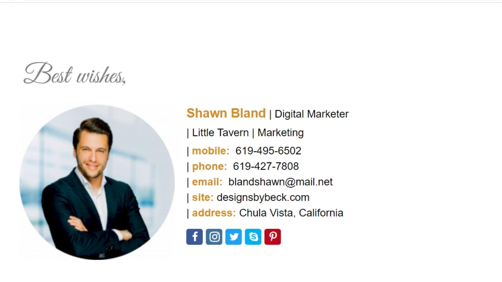 I will design a responsive Email signature