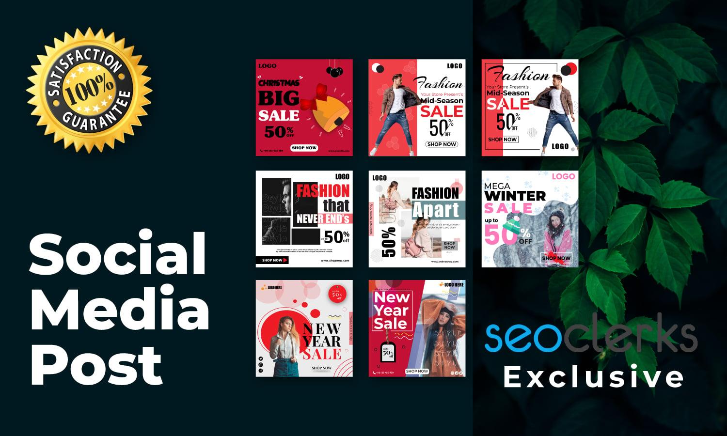 I will do social media post design