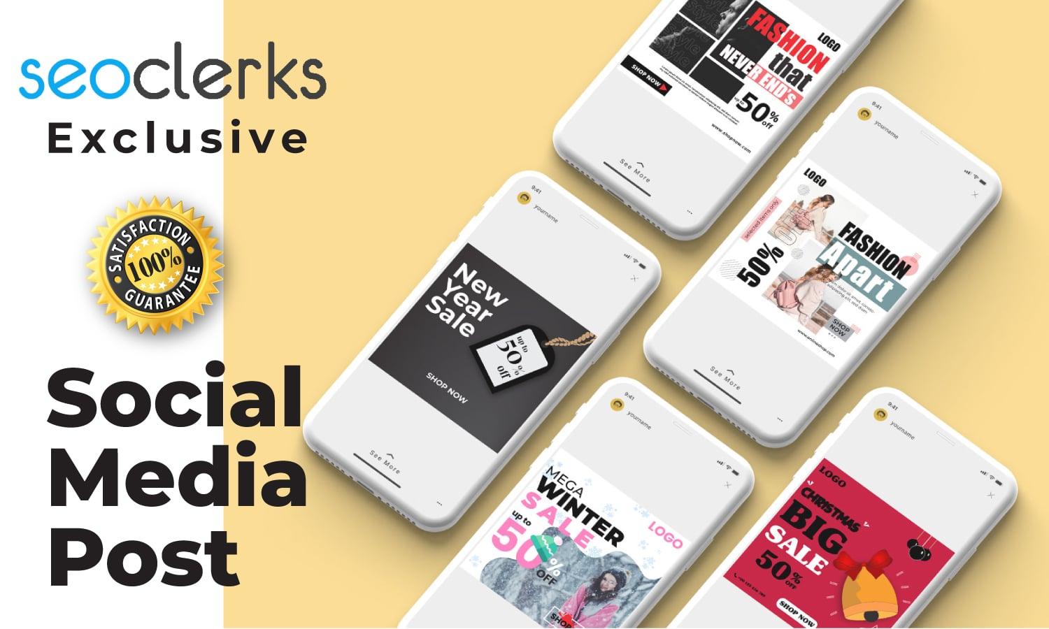 I will do social media post design