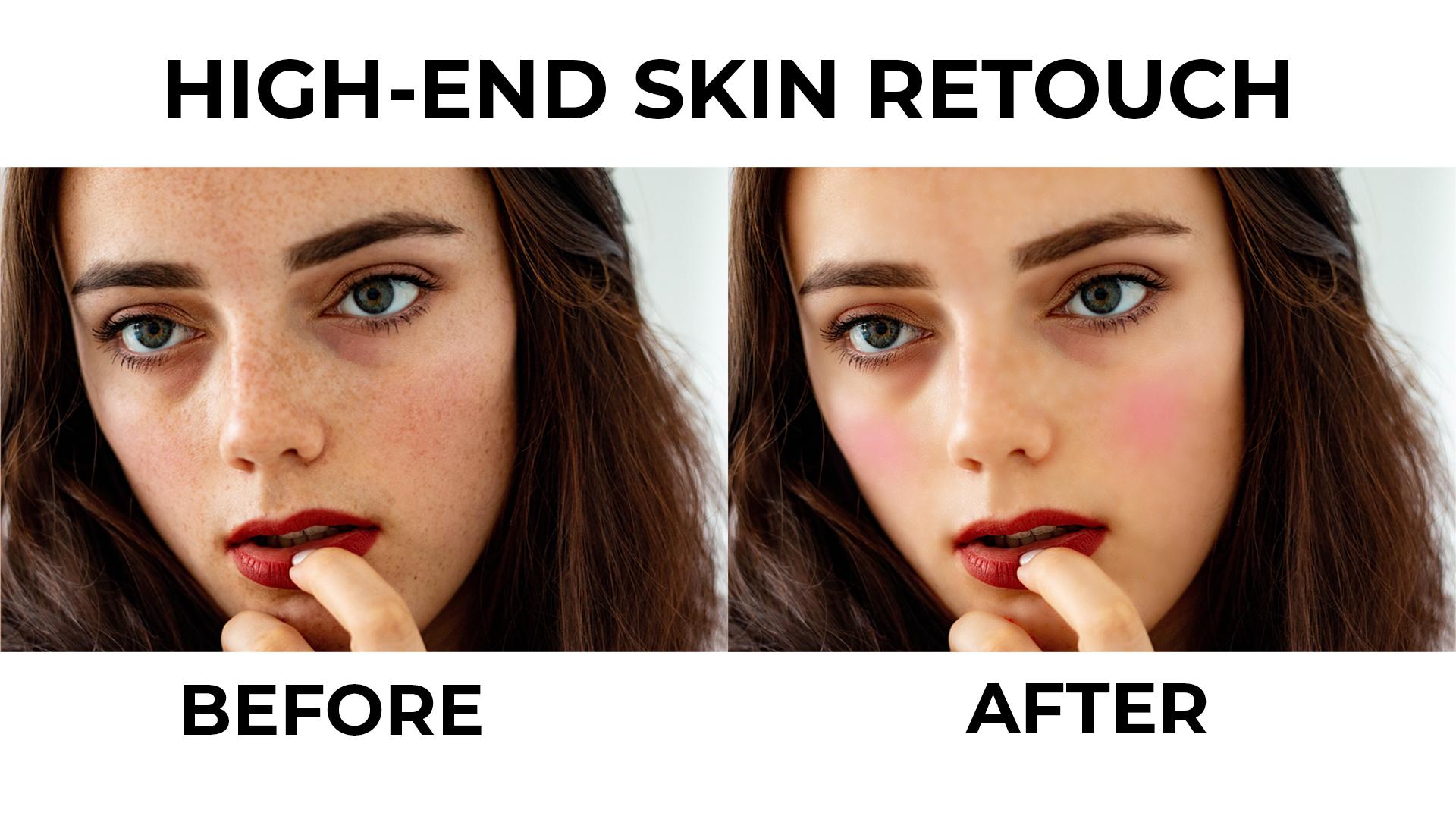 I will do high-end image retouching and editing.