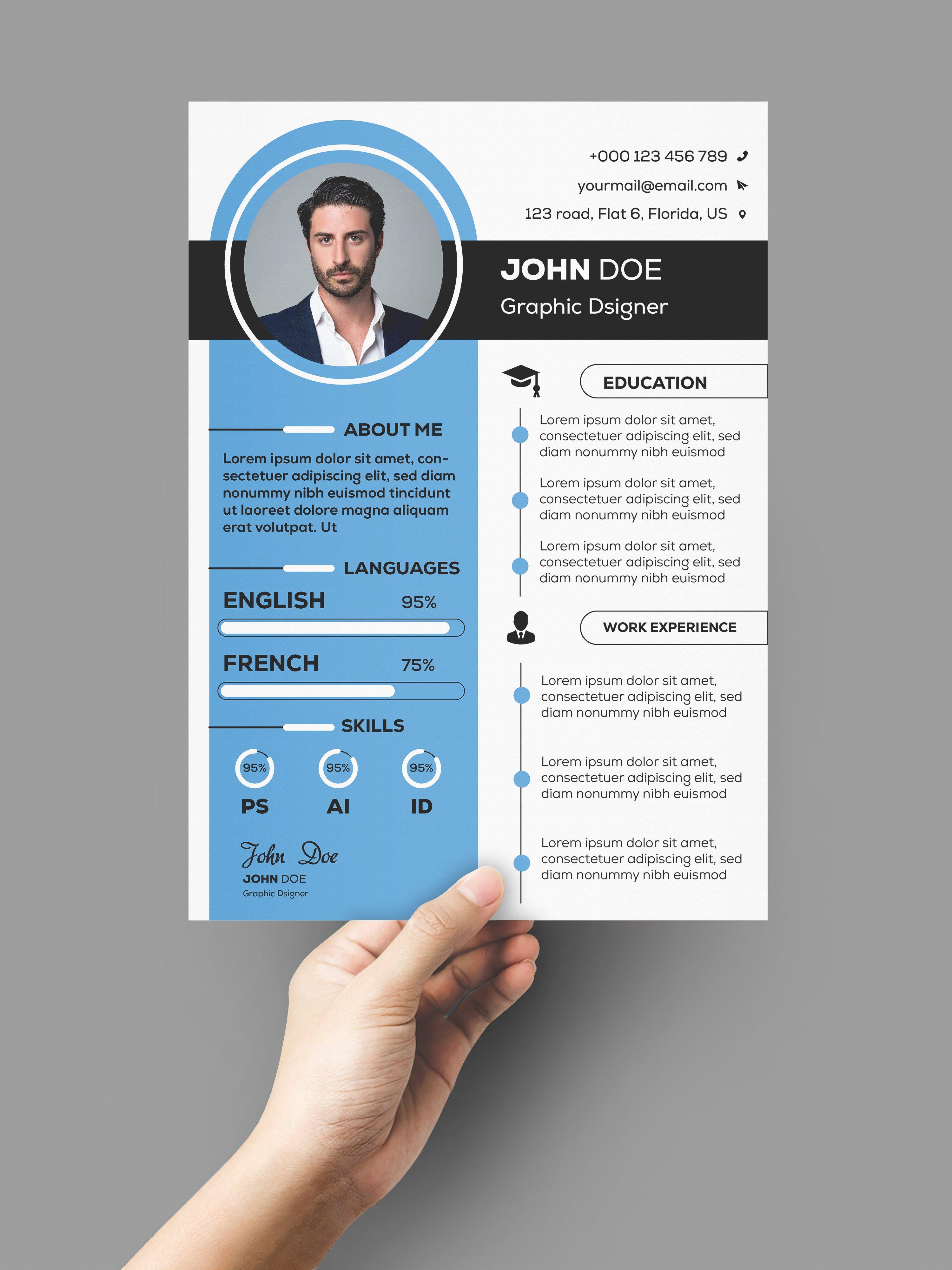 I will Design professional corporate resume for you