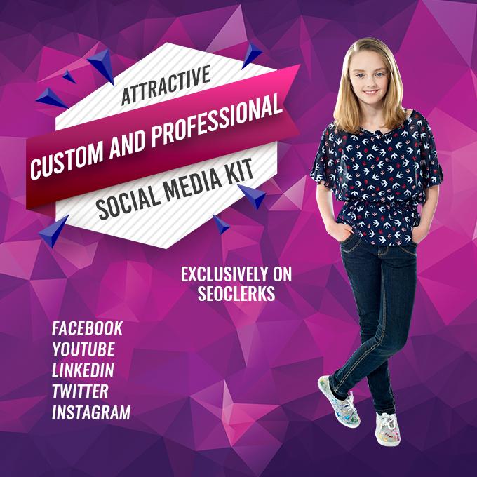 I will design attractive social media kit.