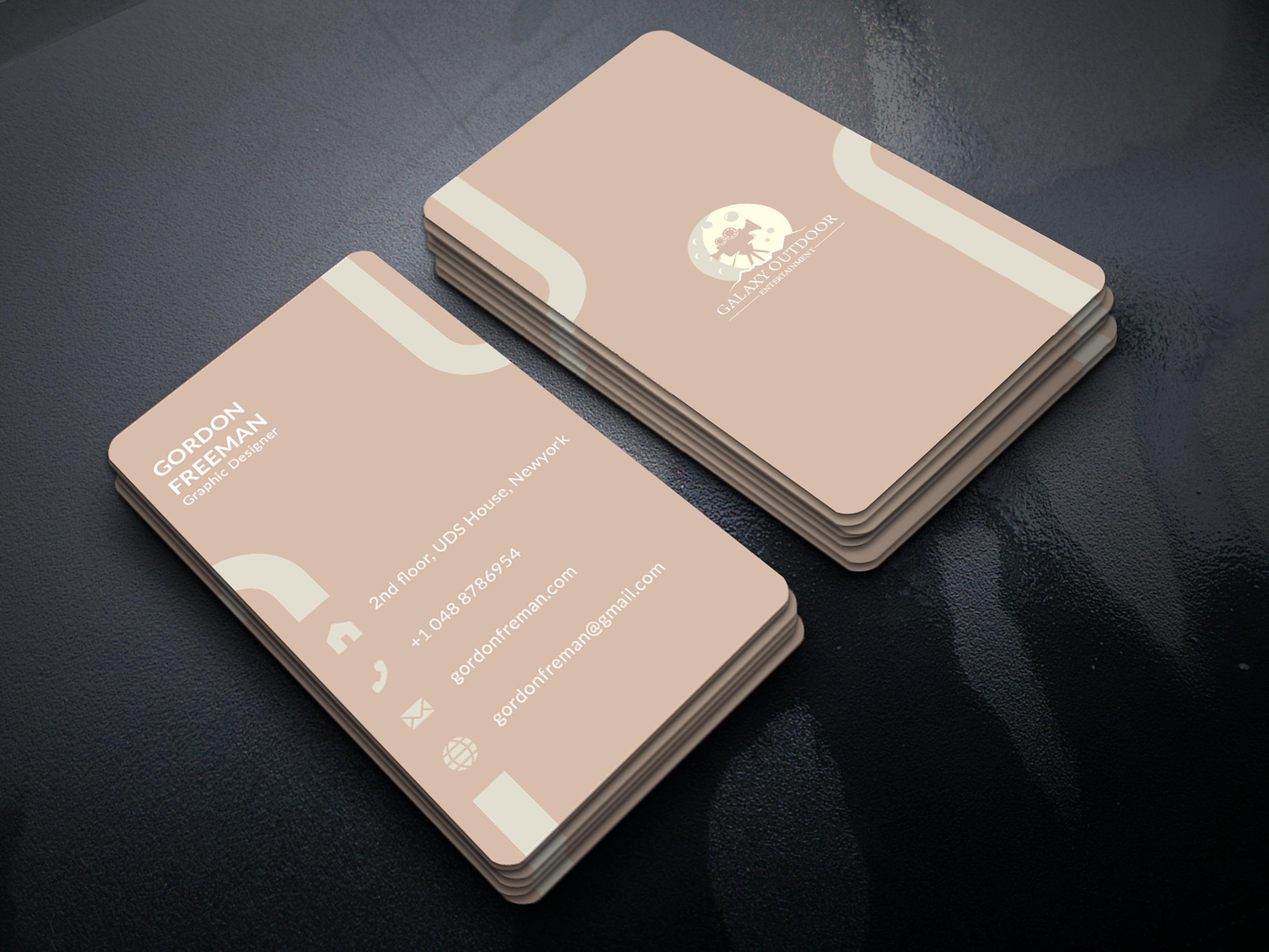 I will design modern luxury business card